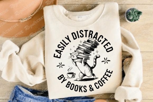 Easily Distracted by Book,Book Lover SVG Review
