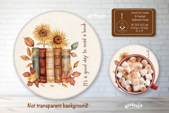 Floral Book Lover Quote Round Coaster Review