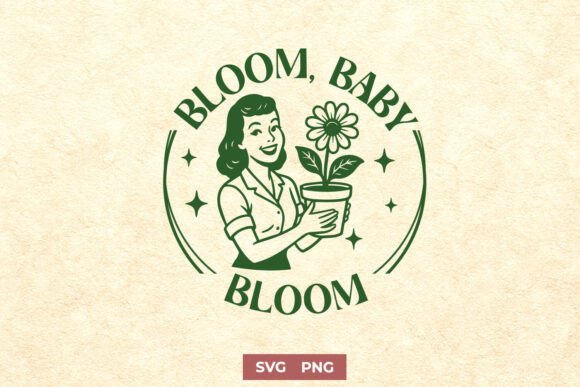 Floral Motivational SVG PNG Bloom Baby Review