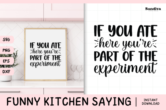 Funny Kitchen Saying SVG 20: A Smart Graphics Pick for Crafts