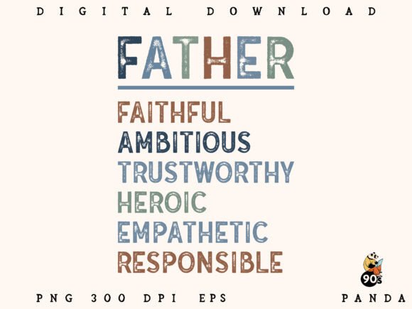 Loyal Bold Caring Dad Shirt Graphics for Crafts