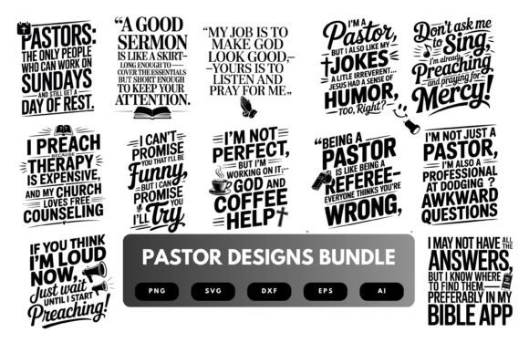 Pastor SVG Bundle: Premium Graphics for Crafts and Branding