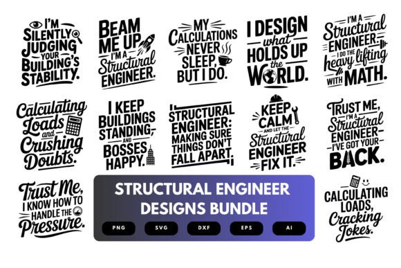 Structural Engineer SVG Bundle: Graphics for Crafts & Branding