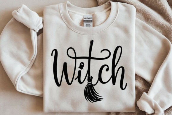 Witch SVG Halloween Shirt Design, Spook for Graphics and Crafts